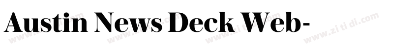 Austin News Deck Web字体转换
